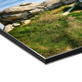 Papier d'art sur une plaque d'aluminium